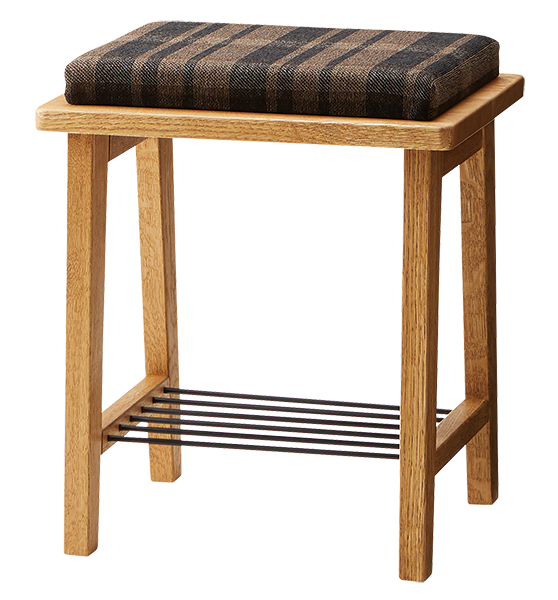 Put Low Stool　With Cushion